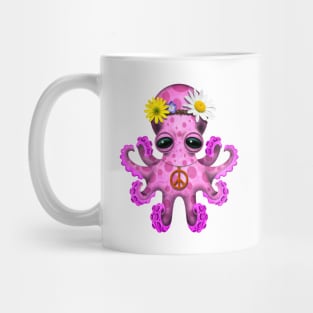 Cute Pink Baby Octopus Hippie Mug